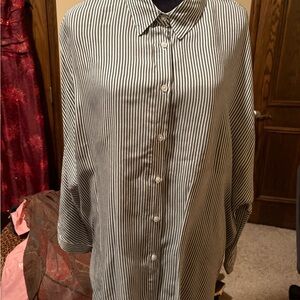 Premise Black and White Striped Women’s shirt